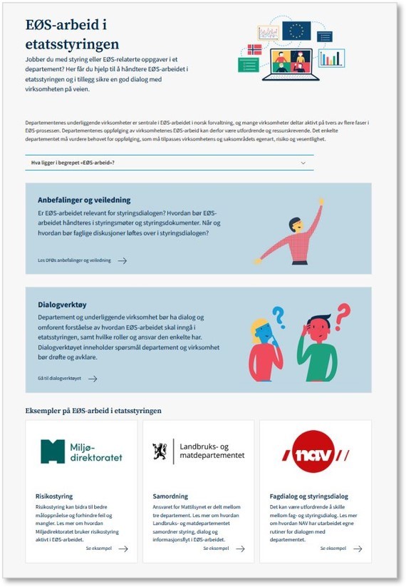 Skjermbilde av nettside