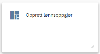 Opprett lønnsoppgjør i Lokale forhandlinger