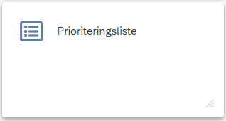 Prioriteringsliste i Lokale forhandlinger