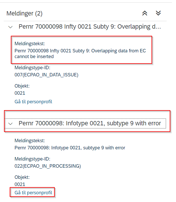 feilmelding infotype 0021