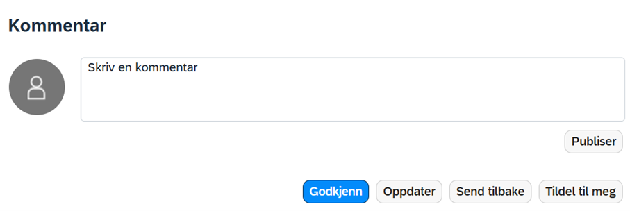 Valg i godkjenningsbilde