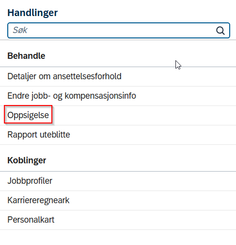 oppsigelse