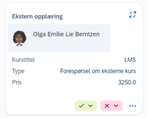 Bildet viser et skjermbilde fra systemløsningen DFØ HR