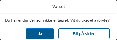 Bildet viser varsel