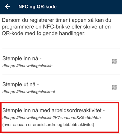 Bildet viser stemple inn med arbeidsordre