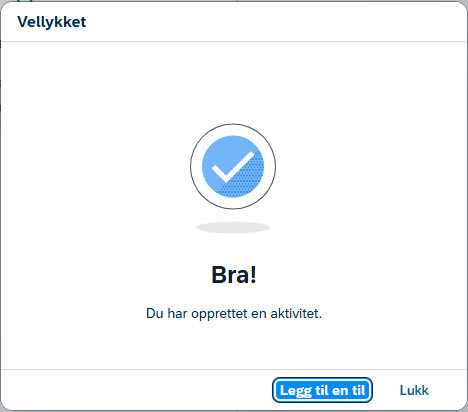 bilde av hvilke bilde som kommer når du har fått opplastet ny aktivitet 