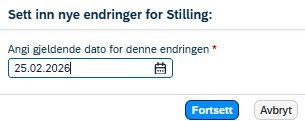 angi dato for endring
