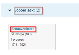 Bildet viser seksjonen Jobber søkt.