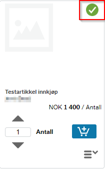 Skjermbilde av merking avtaleprodukt